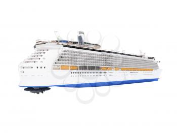 Royalty Free Clipart Image of a Cruiseship 