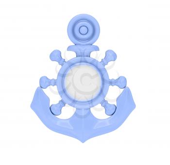 Royalty Free Clipart Image of an Anchor Mirror