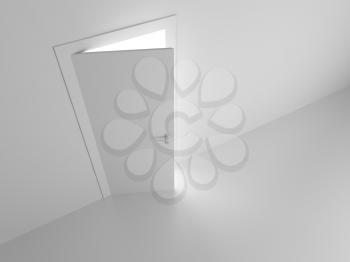 Royalty Free Clipart Image of an Opened Door