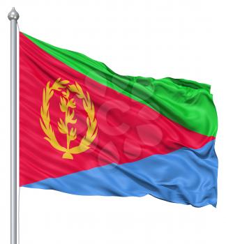 Royalty Free Clipart Image of the Flag of Eritrea