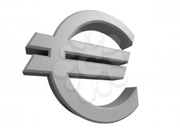 Royalty Free Clipart Image of a Euro