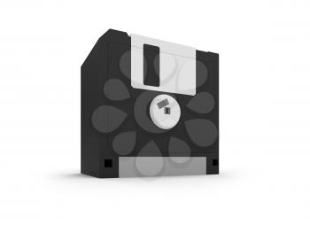 Royalty Free Clipart Image of Floppy Disks