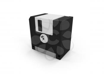 Royalty Free Clipart Image of a Floppy Disks