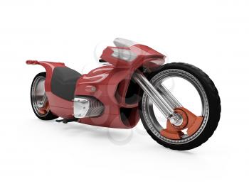 Royalty Free Clipart Image of a Morotcycle