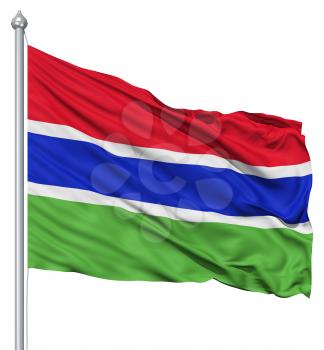 Royalty Free Clipart Image of the Flag of Gambia