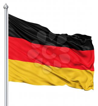 Royalty Free Clipart Image of the Flag of Germany