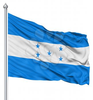 Royalty Free Clipart Image of the Flag of Honduras