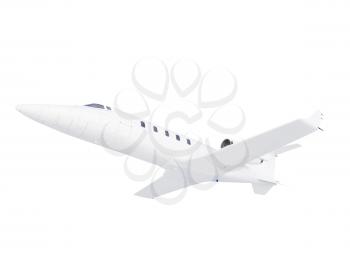 Royalty Free Clipart Image of a Jet
