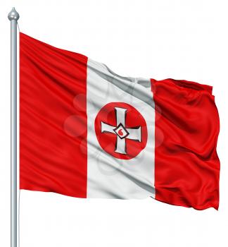 Royalty Free Clipart Image of the KKK Flag