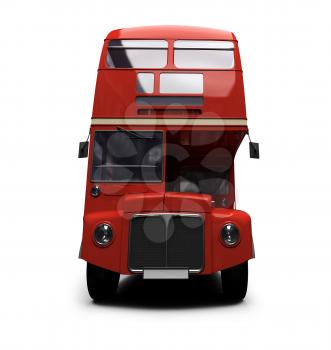 Royalty Free Clipart Image of a Double Decker Bus