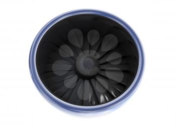 Royalty Free Clipart Image of a Plane Engine
