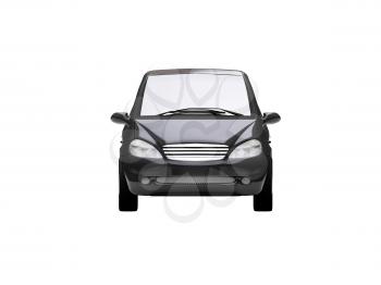 Royalty Free Clipart Image of a Mini Mercedes