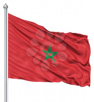 Royalty Free Clipart Image of the Morocco Flag