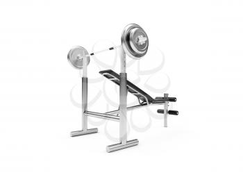 Royalty Free Clipart Image of a Workout Bench