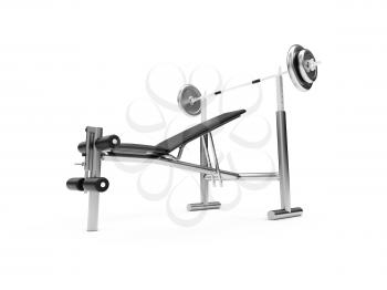Royalty Free Clipart Image of a Workout Bench