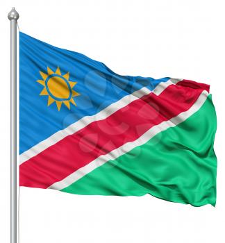 Royalty Free Clipart Image of the Namibia Flag