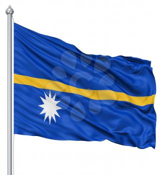 Royalty Free Clipart Image of the Flag of Nauru