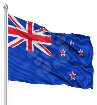 Royalty Free Clipart Image of the Flag of New Zealand