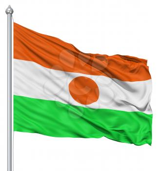 Royalty Free Clipart Image of the Flag of Niger