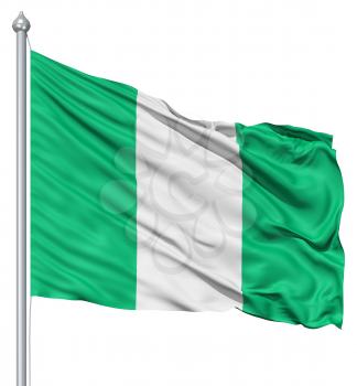 Royalty Free Clipart Image of the Flag of Nigeria