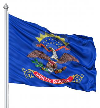 Royalty Free Clipart Image of the Flag of North Dakota