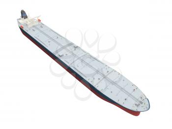 Royalty Free Clipart Image of an Oil Tanker