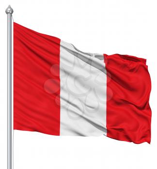 Royalty Free Clipart Image of the Flag of Peru