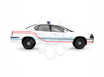 Royalty Free Clipart Image of a Police Car
