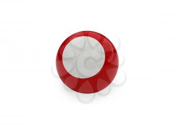 Royalty Free Clipart Image of a Pool Ball