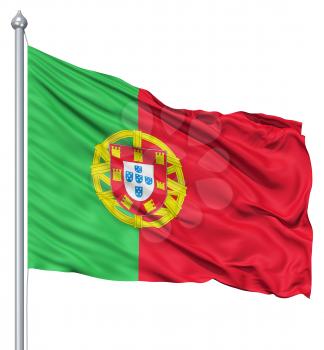 Royalty Free Clipart Image of the Flag of Portugal