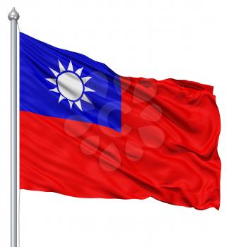 Royalty Free Clipart Image of the Republic of China Flag