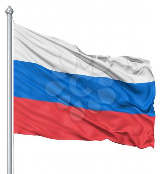 Royalty Free Clipart Image of the Flag of Russia