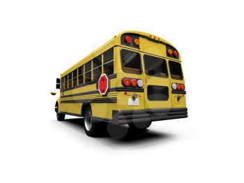 Royalty Free Clipart Image of a School Bus