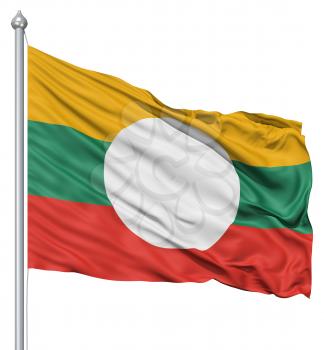 Royalty Free Clipart Image of the Flag of Shan State