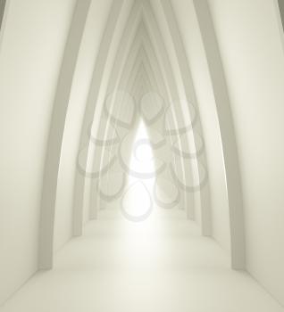 Royalty Free Clipart Image of a Corridor