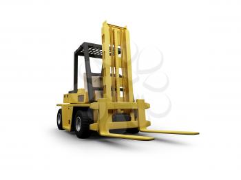 Royalty Free Clipart Image of a  Forklift