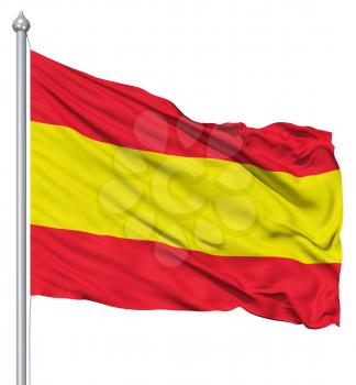 Royalty Free Clipart Image of the Flag of Spain