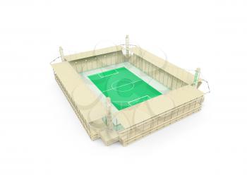 Royalty Free Clipart Image of a Stadium