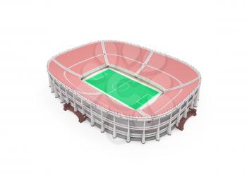 Royalty Free Clipart Image of a Stadium