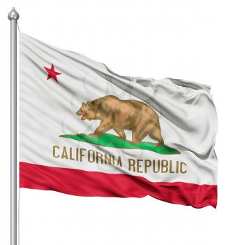 Royalty Free Clipart Image of the Flag of California
