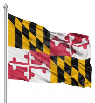 Royalty Free Clipart Image of the Flag of Maryland