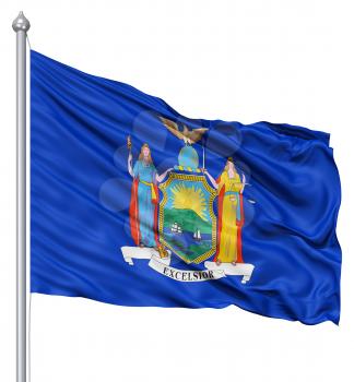 Royalty Free Clipart Image of the Flag of Michigan