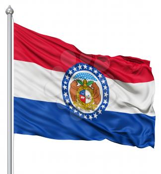 Royalty Free Clipart Image of the Flag of Missouri