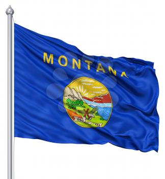 Royalty Free Clipart Image of the Flag of Montana
