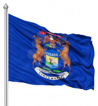 Royalty Free Clipart Image of the Flag of New York