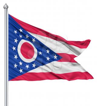 Royalty Free Clipart Image of the Flag of Ohio