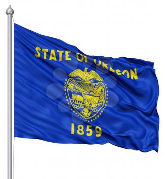 Royalty Free Clipart Image of the Flag of Oregon