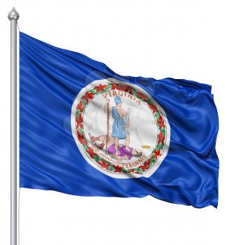 Royalty Free Clipart Image of the Flag of Virginia