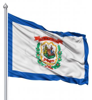 Royalty Free Clipart Image of the West Virginia Flag