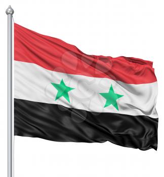 Royalty Free Clipart Image of the Flag of Syria